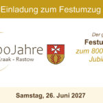 Einlagung zum Festumzug