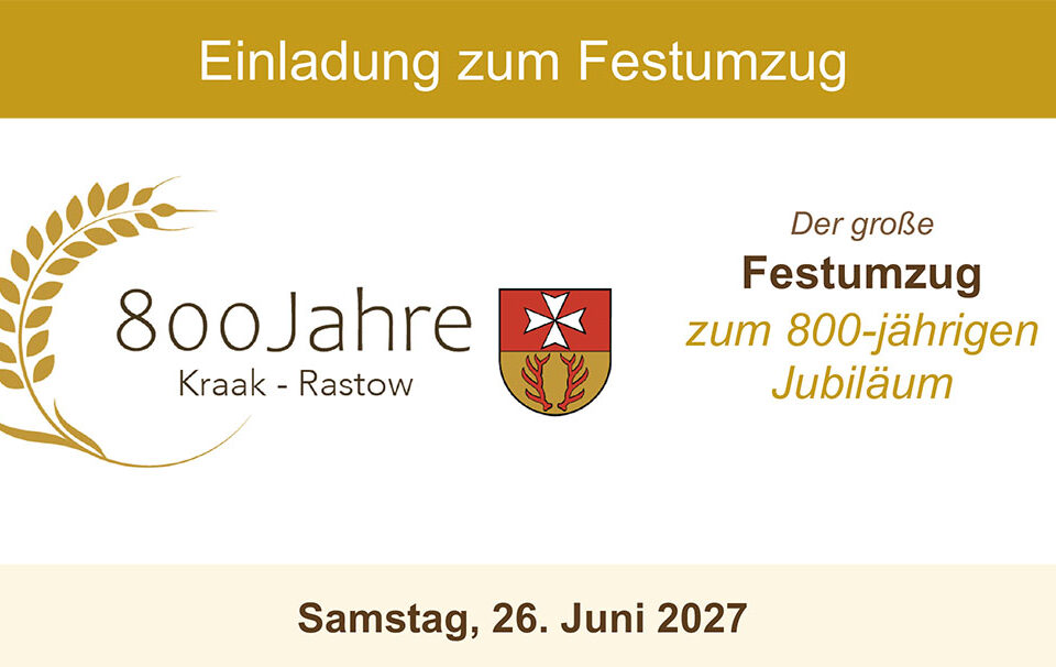 Einlagung zum Festumzug